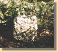 Quartz Stone at site of 
   where Jackson fell