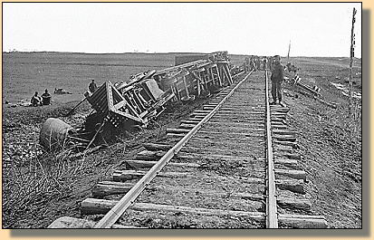 Overturned Train