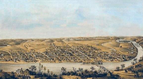 1862 Print of Fredericksburg