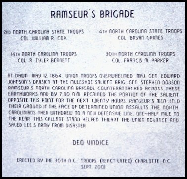 Ramseur Monument Text