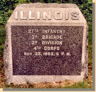 27th Illinois 
Monument