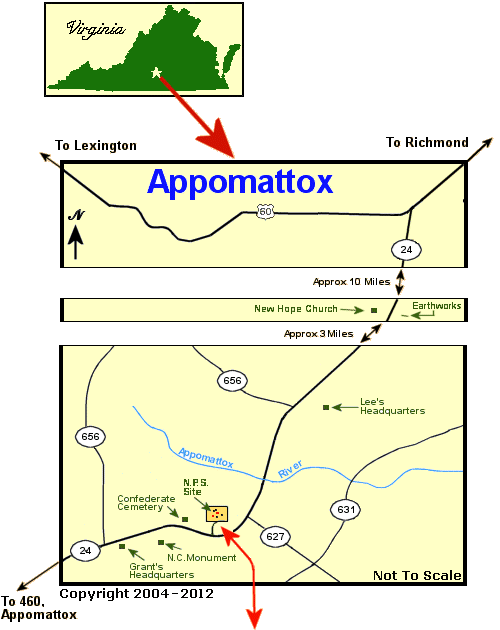 Appomattox Area Map