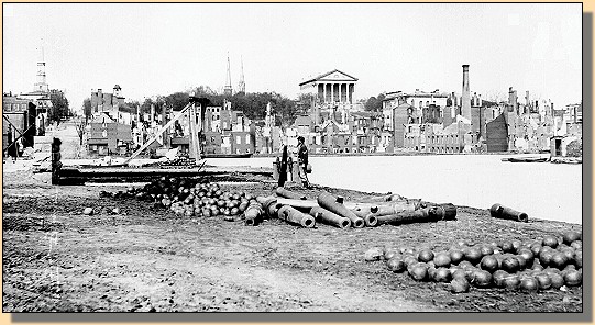 Ruins in 
   front of Capitol - 1865