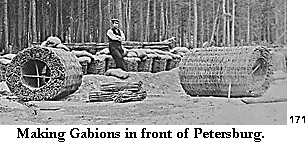 Gabions being constructed at Petersburg