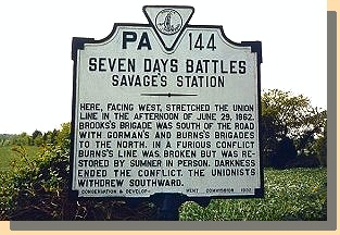 Savage's Station Sign