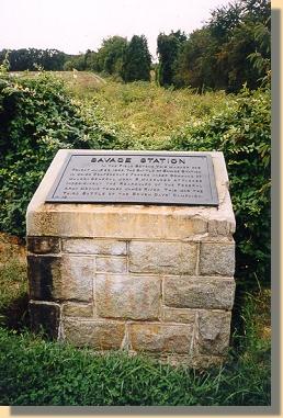 Savage's Station Marker