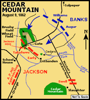 Cedar Mountain Battlefield Map