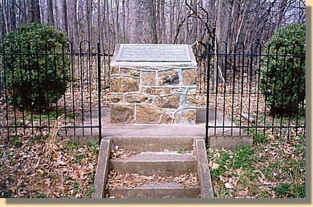 Monument indicating where Jackson used his scabbard