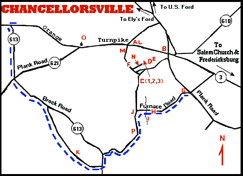 Chancellorsville Map