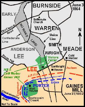 Cold Harbor-Gaines' Mill Map