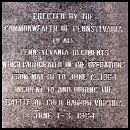 Front Text of Pa Monument