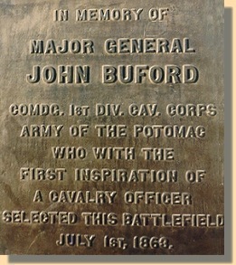 Maj. Gen. John Buford Plaque