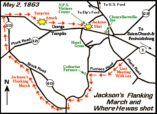 Chancellorsville Map