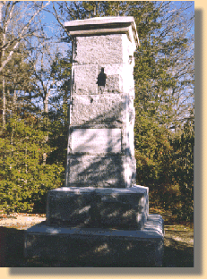 Monument indicating 
   where Jackson was shot