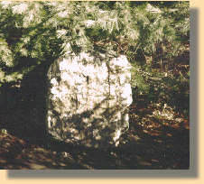Quartz Stone at site of
where Jackson fell