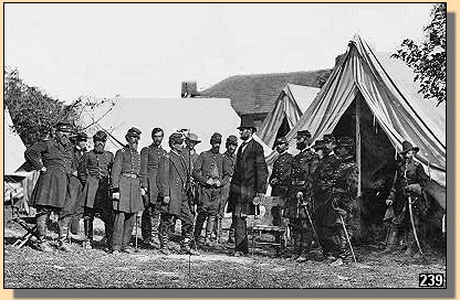 President Lincoln at Antietam