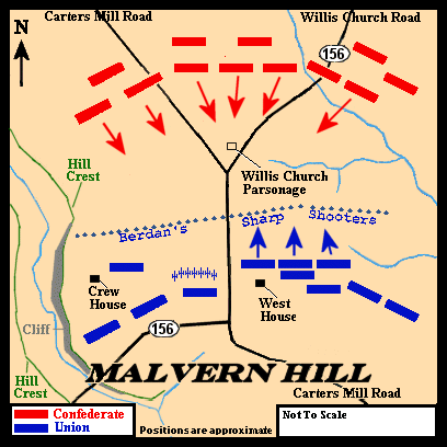 Malvern Hill Map