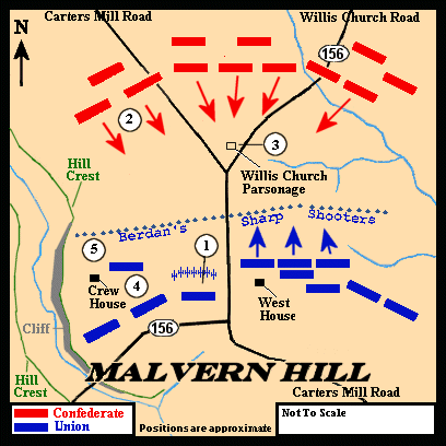 Malvern Hill Map