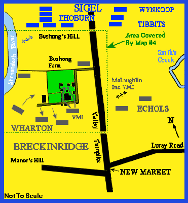 New Market 
   Troop Disposition May 15, 1862 Afternoon