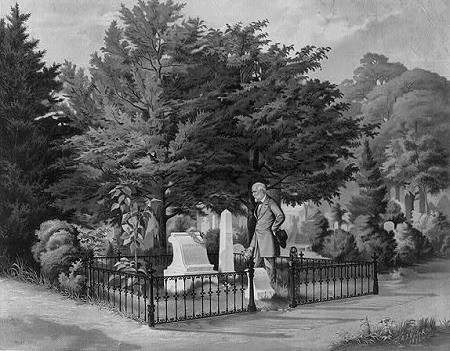Lee visits Jackson's grave