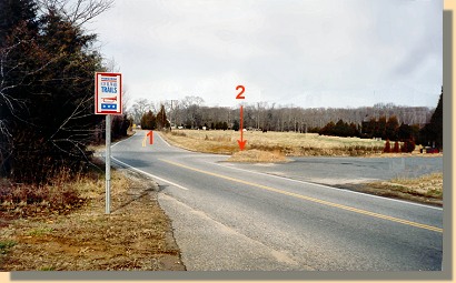 Todds Tavern looking 
   north