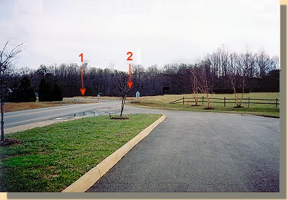 Todds Tavern 
   looking south