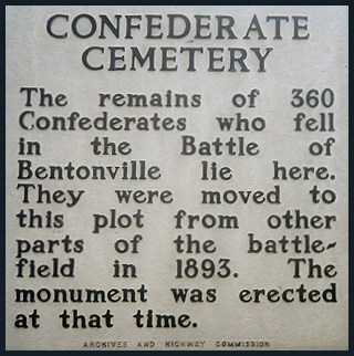 Confederate Cemetery 
Sign
