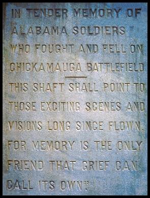Alabama 
   Monument Plaque