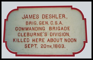 Deshler Monument Plaque