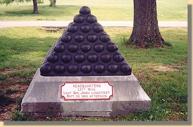 Lt. Gen. James Longstreet's Headquarters monument