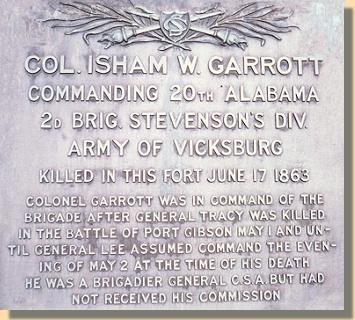 Col. Garrott Plaque