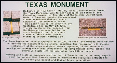 NPS Texas Sign