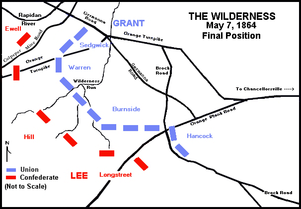 Wilderness Final Troop Positions